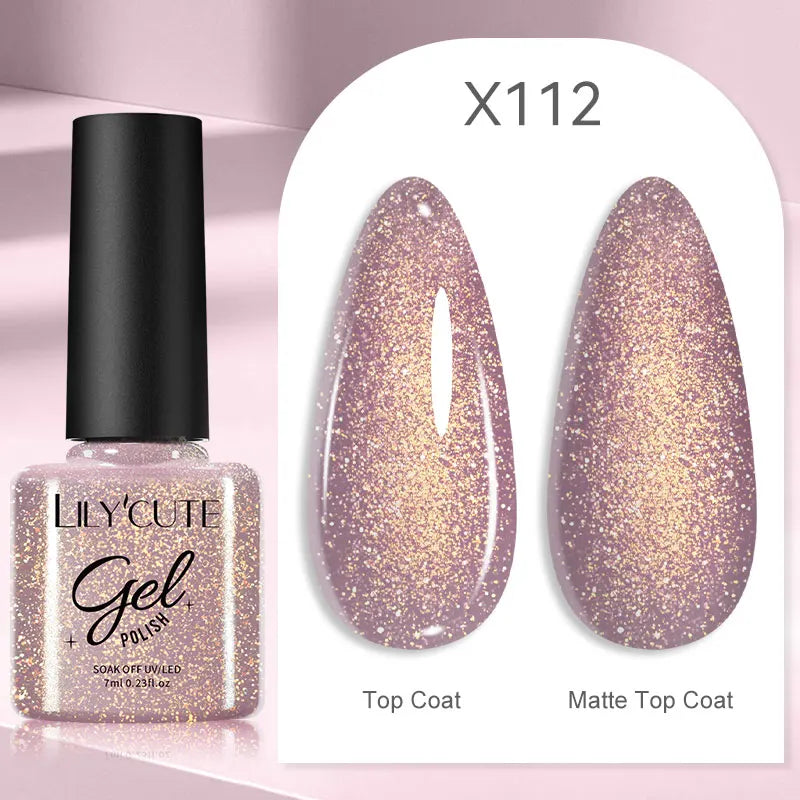 LILYCUTE 7ml Thermal Temperature-Changing Gel Nail Polish - Semi-Permanent UV Gel Art