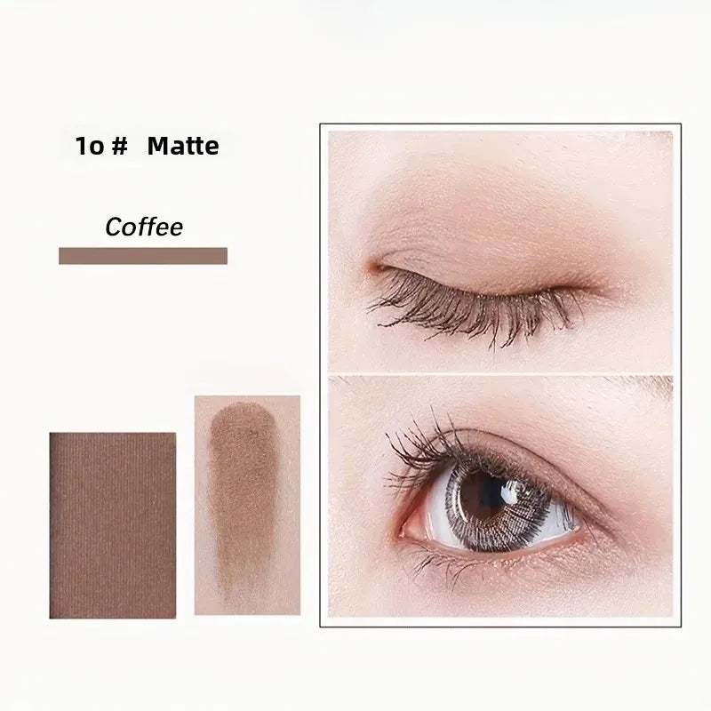 Professional 12-Color Eyeshadow Palette - Natural Shimmer & Matte Nudes for Makeup Artists
