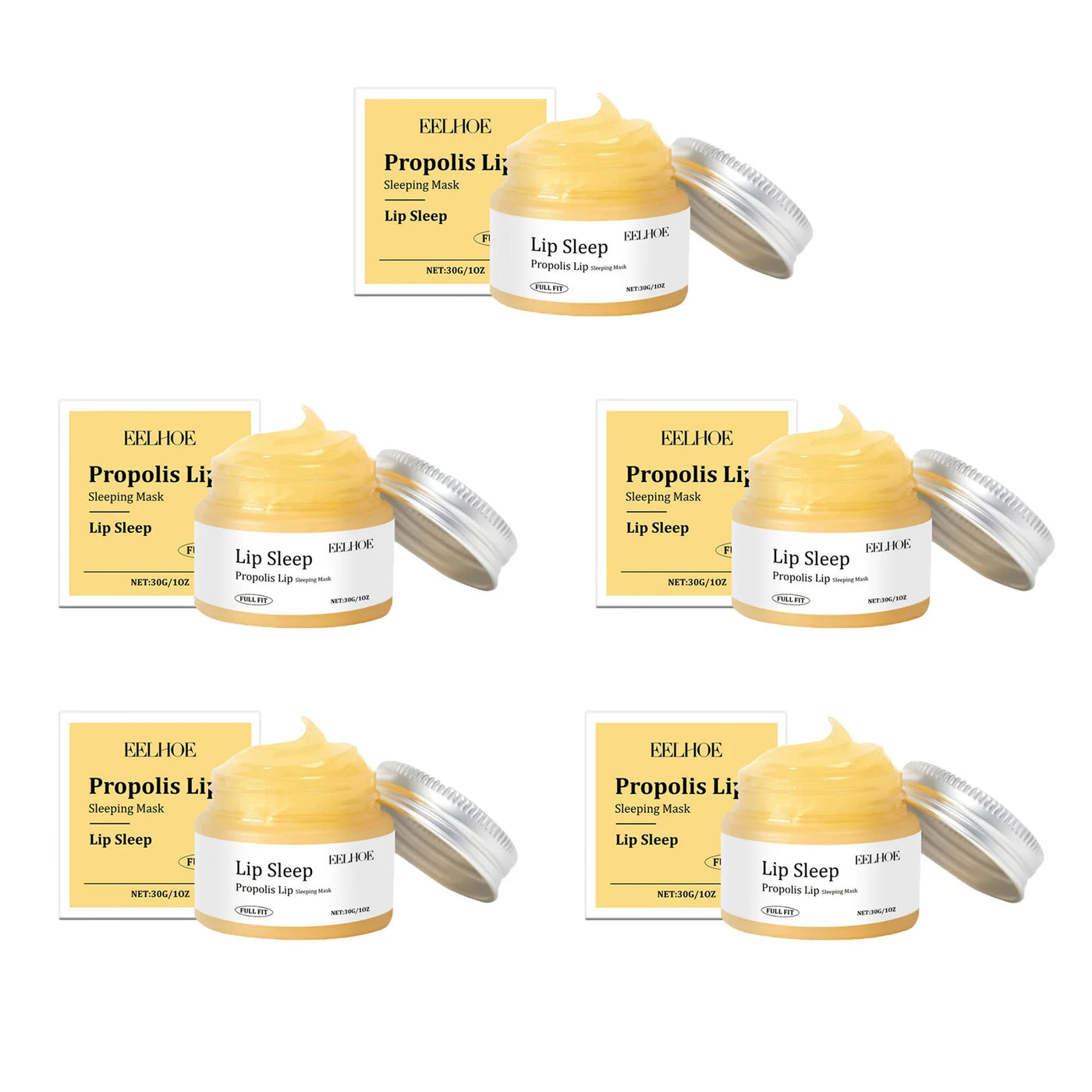Hoygi Propolis Lip Sleeping Mask - Exfoliating, Moisturizing & Overnight Line Repair