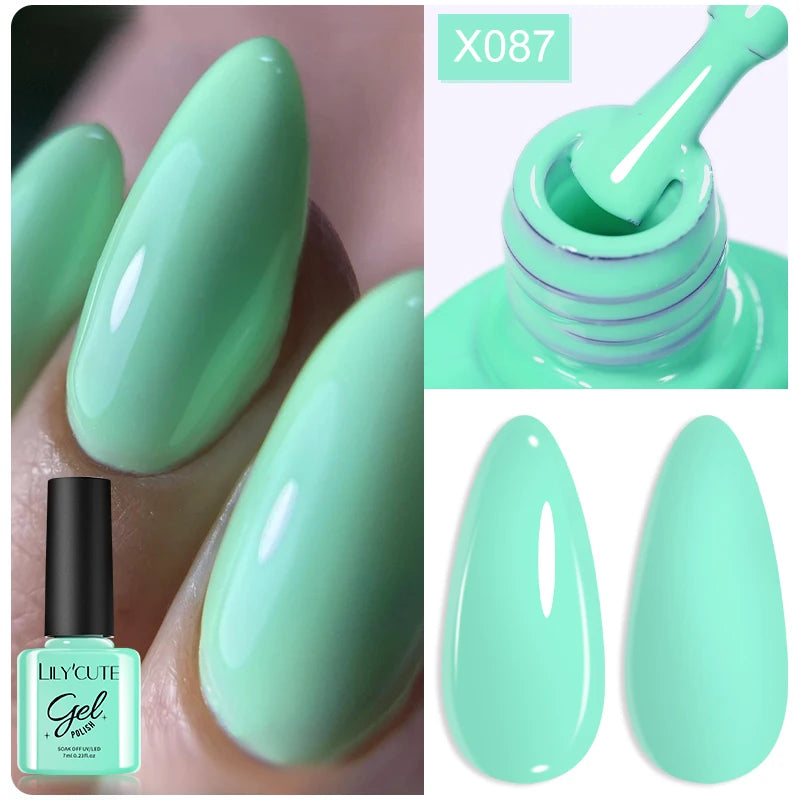 LILYCUTE 7ml Thermal Temperature-Changing Gel Nail Polish - Semi-Permanent UV Gel Art