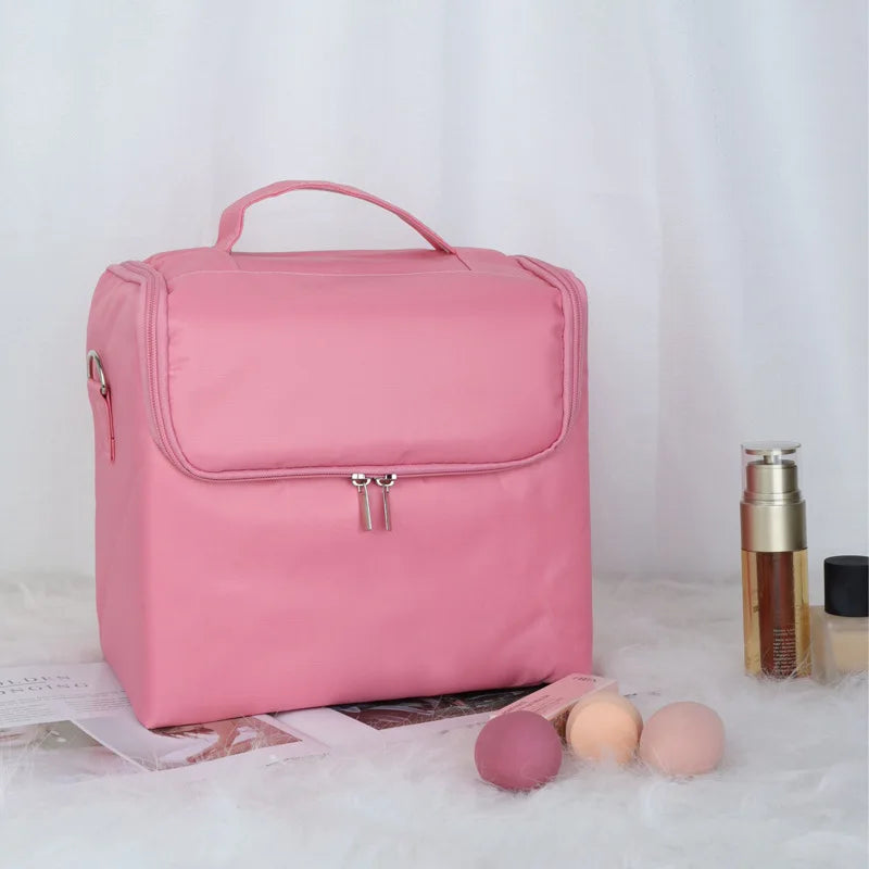 Multi-Layer Waterproof Nail Art Tool Box - Portable Multi-Functional Cosmetic Storage Handbag