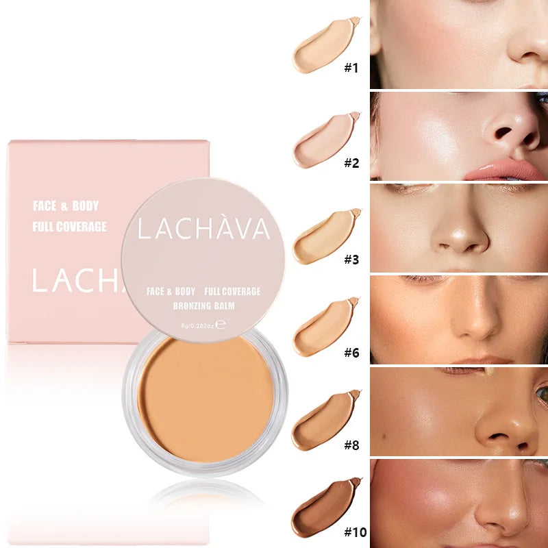Blana 15-Color Full Coverage Concealer Cream Palette - Waterproof with Brush