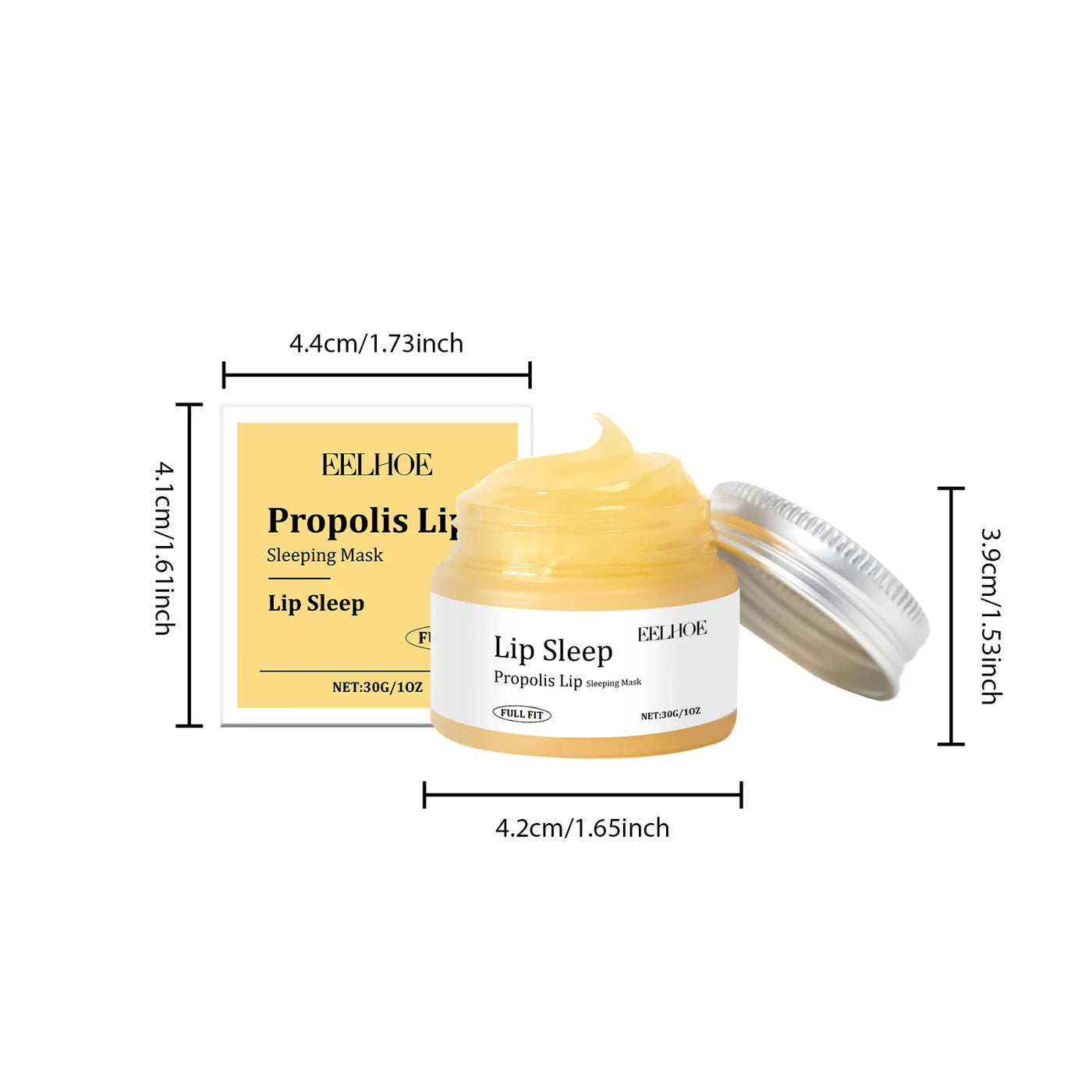 Hoygi Propolis Lip Sleeping Mask - Exfoliating, Moisturizing & Overnight Line Repair