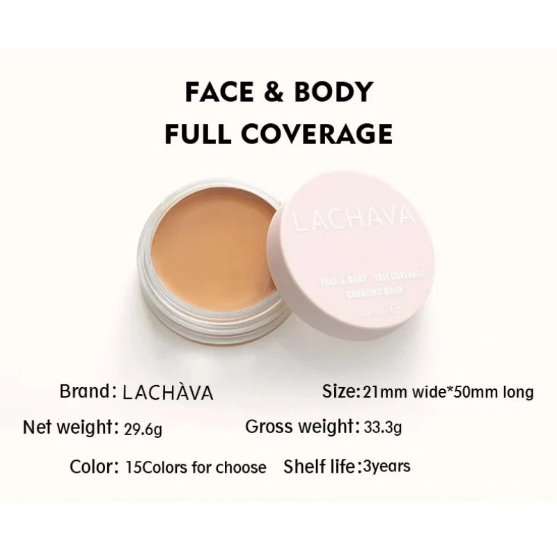 Blana 15-Color Full Coverage Concealer Cream Palette - Waterproof with Brush