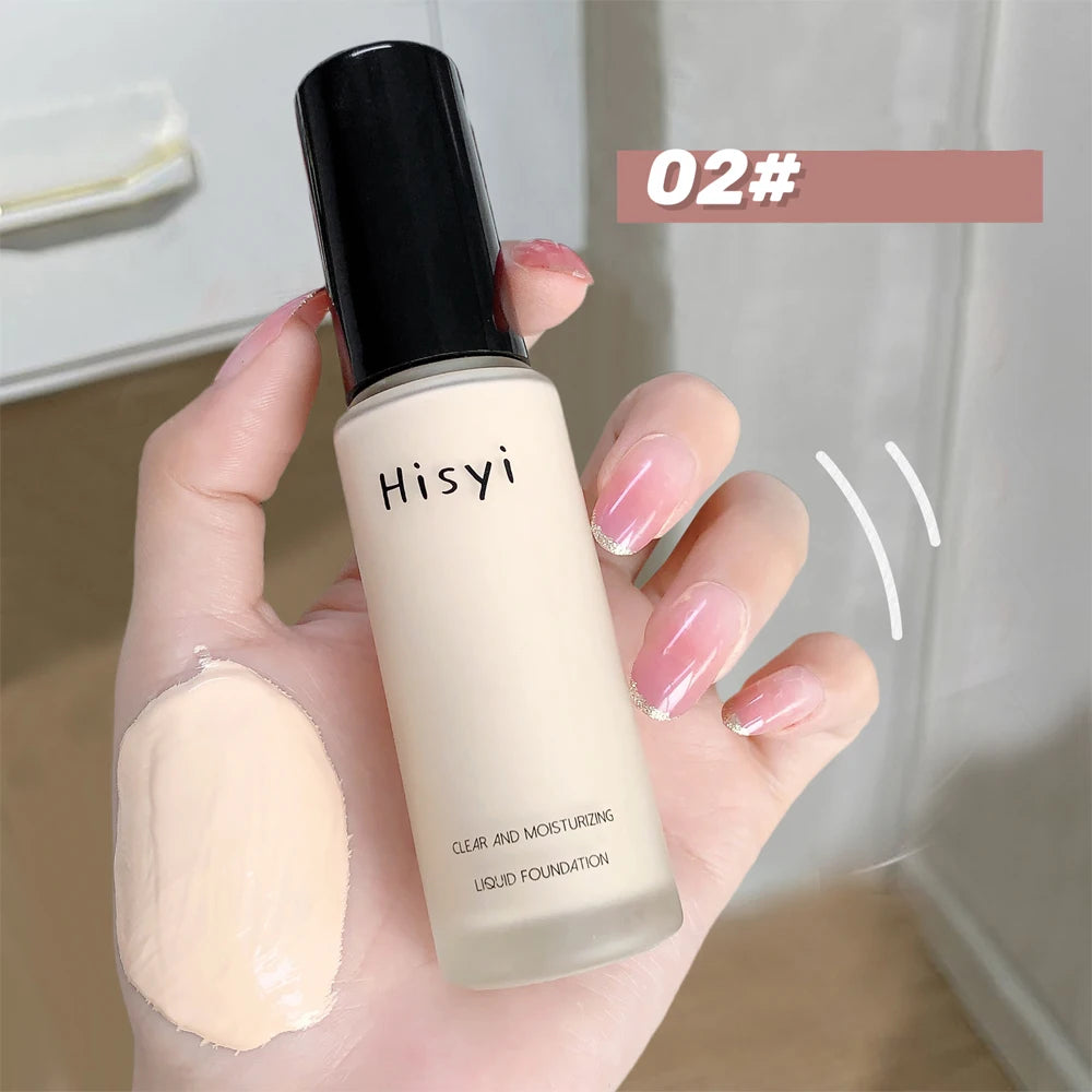 Natural Transparent Liquid Foundation - Flaw-Covering, No Powder Finish