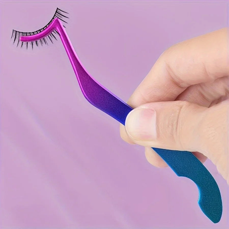Ouriner Seahorse Design Eyelash Extension Tweezers - High Density Flower Grafting Tool