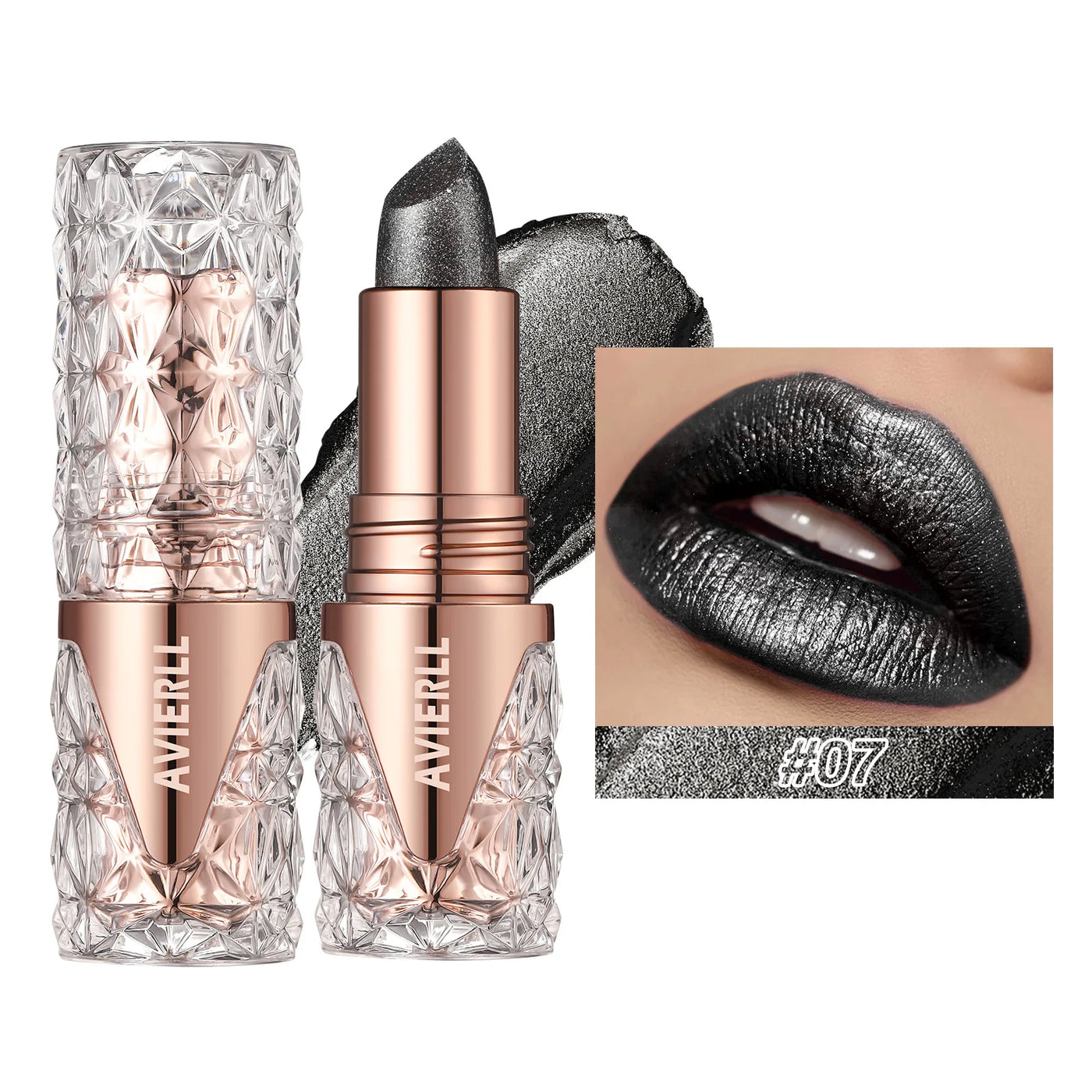XMSJ Quicksand Gold Fine Glitter Lipstick - Moisturizing Silky Mermaid Shades