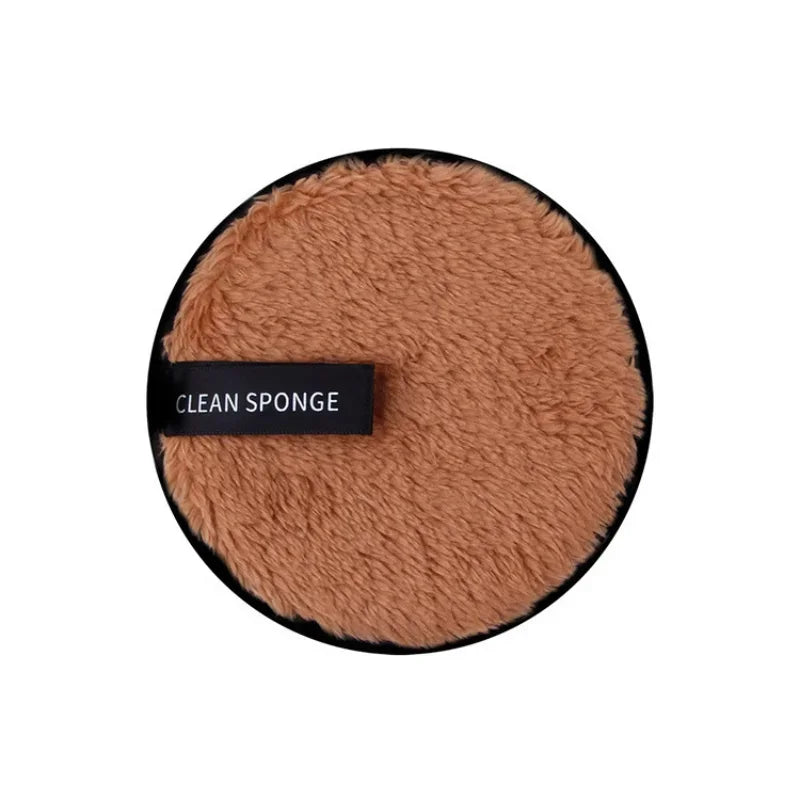 3-Piece Reusable Microfiber Makeup Remover Pads - Washable Cotton Cleansing Sponges