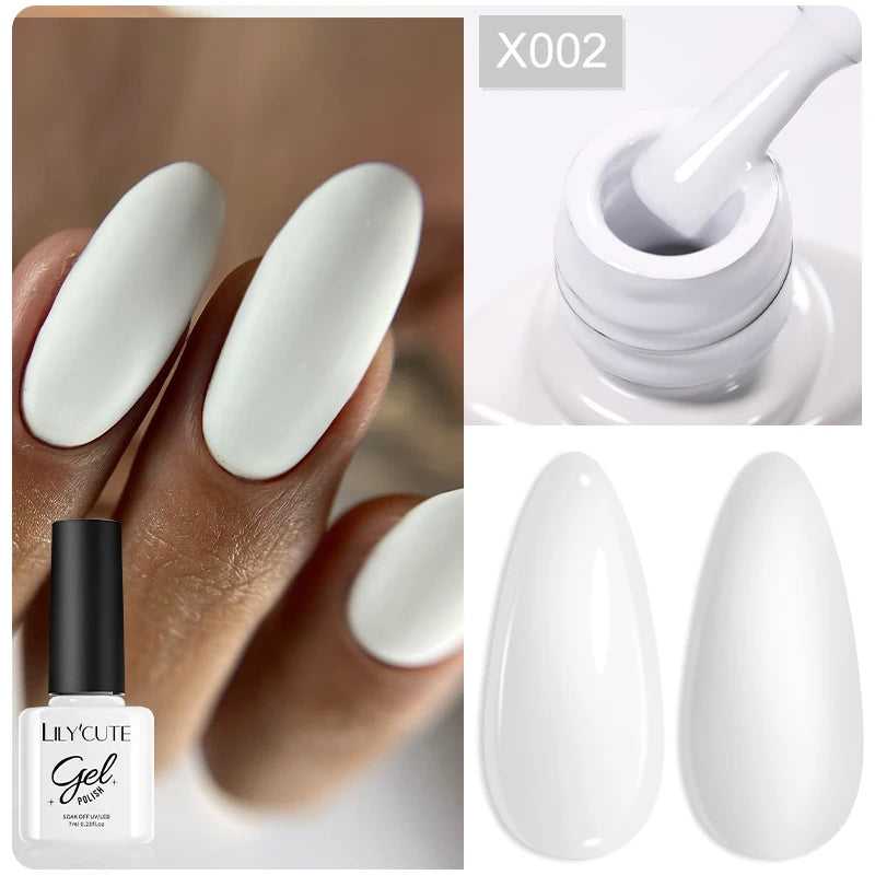LILYCUTE 5ml Metallic Gold & Silver Mirror Liner Gel - Super Bright French Nail Art