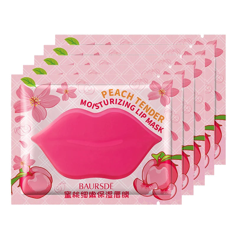 Collagen Lip Mask Patches - Fruit Essence, Firming, Anti-Wrinkle & Moisturizing