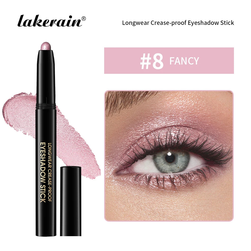 Lakerain 10-Color Matte Gradient Cream Eyeshadow Stick Set - Waterproof