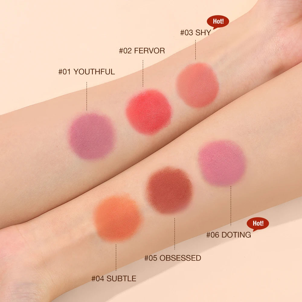 O.TWO.O High-Pigment Blush Stick - Blendable Cream for Lips, Cheeks & Eyes