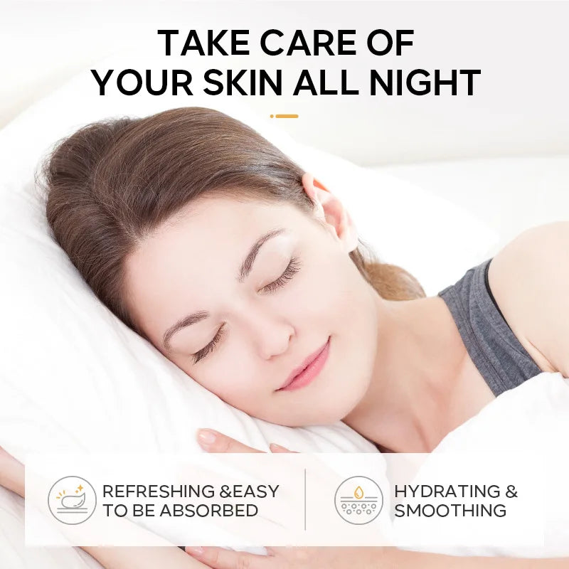 LAIKOU 7-Piece Moisturizing Sleeping Face Sheet Mask Set - Hydrating & Nourishing Night Masks