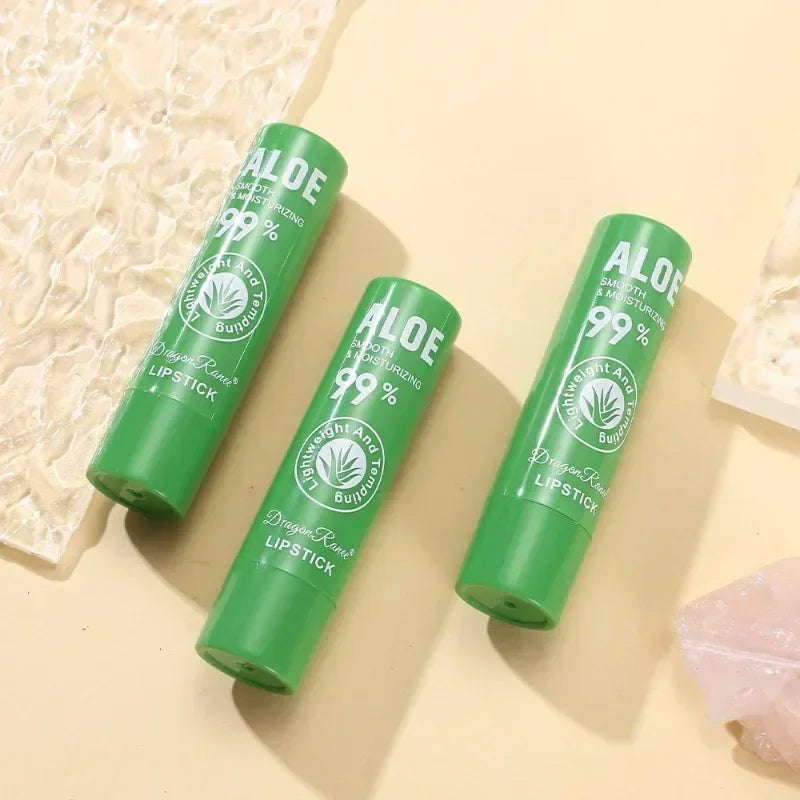 Aloe Vera Colour-Changing Lip Balm Stick - Moisturizing Hydrating Watery Unisex Care