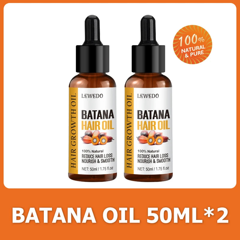 LEWEDO Naturals Pure Batana Oil - Fast Hair Growth, Anti-Hair Loss & Nourishing
