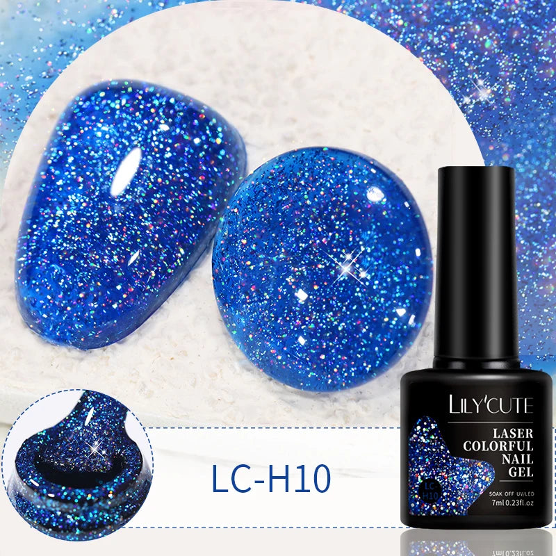 LILYCUTE 9D Cat Eye Magnetic Gel Polish 7ml - Iridescent UV/LED Soak-Off Nail Art