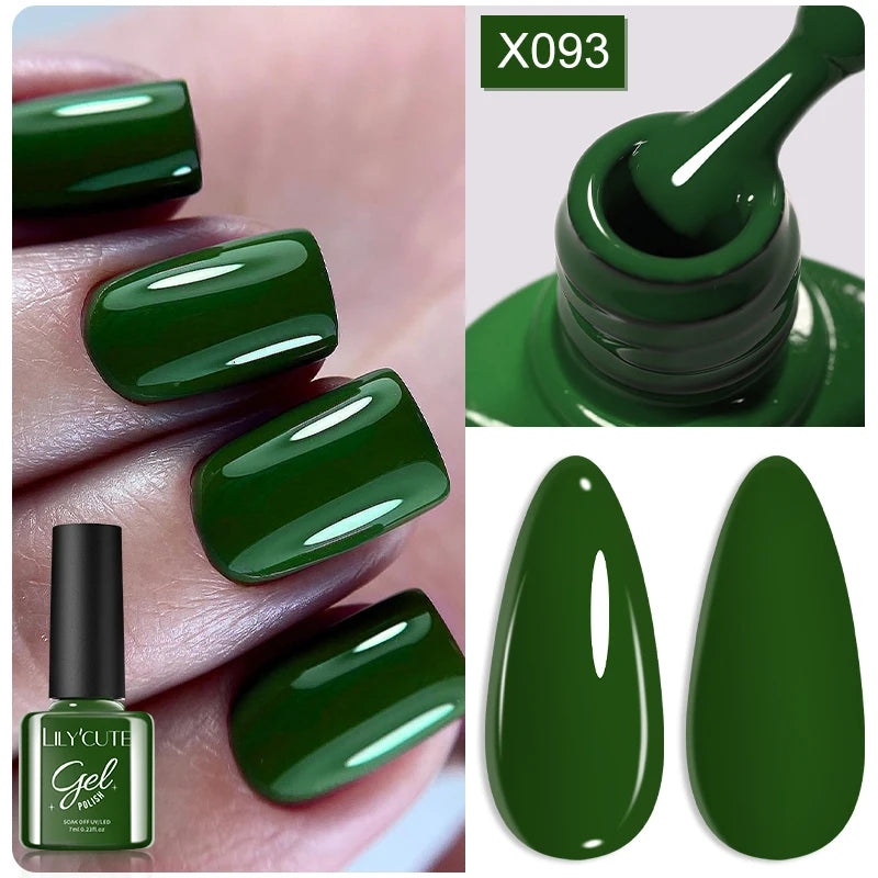LILYCUTE 7ml Thermal Temperature-Changing Gel Nail Polish - Semi-Permanent UV Gel Art