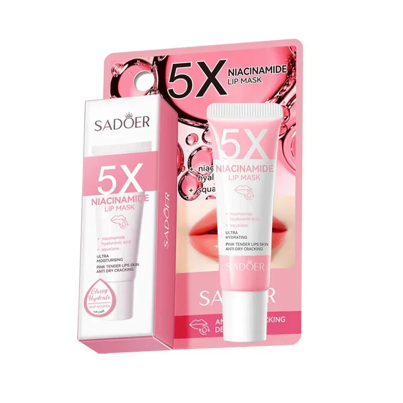 Dark Lip Lightening Balm & Melanin Mask - Exfoliating Pink Treatment for Lip Lines