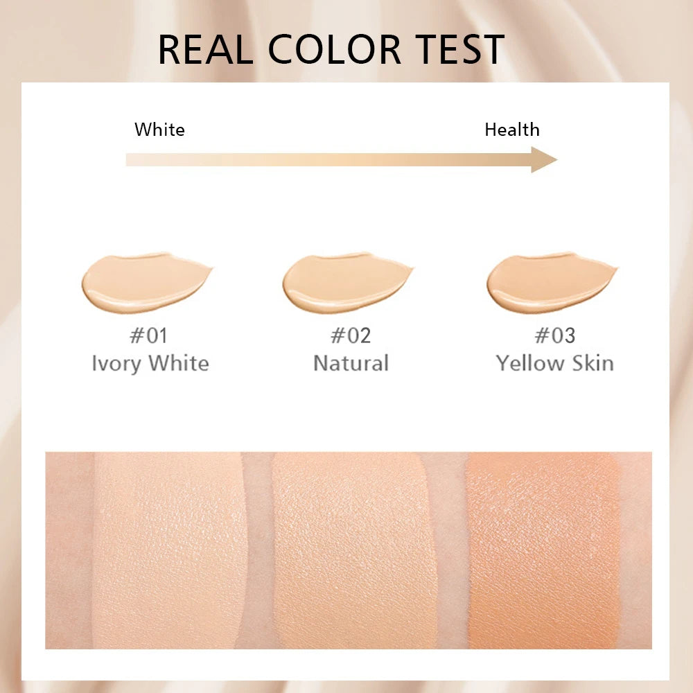 Natural Transparent Liquid Foundation - Flaw-Covering, No Powder Finish