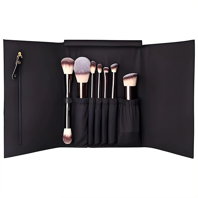 HOURGLASS Vegan 7-Brush Travel Set - Eye & Face Brushes with Bag & Gift Box