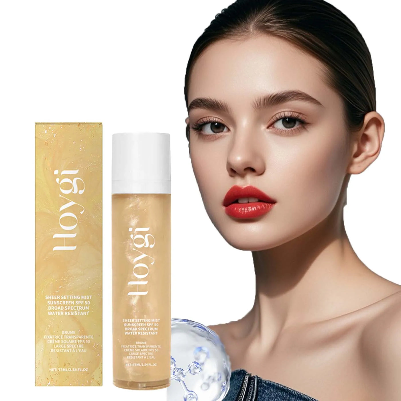 SPF 50+ Makeup Setting Spray - Oil Control, Waterproof & Sun Protection Face Mist