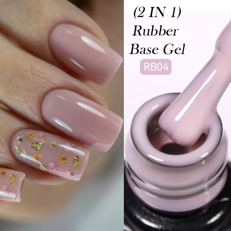 LILYCUTE 7ml No-Wipe Top Coat & UV Base Gel - Semi-Permanent Soak-Off Nail Manicure