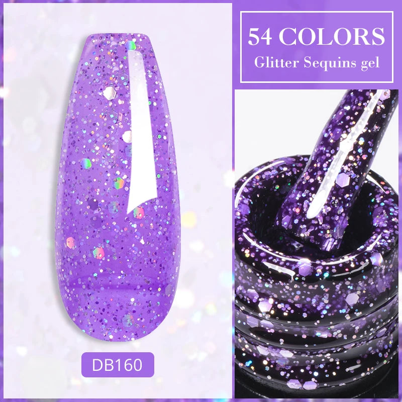 Mtssii Dried Flower Fairy Gel Nail Polish - Natural Botanical Semi-Permanent UV Art