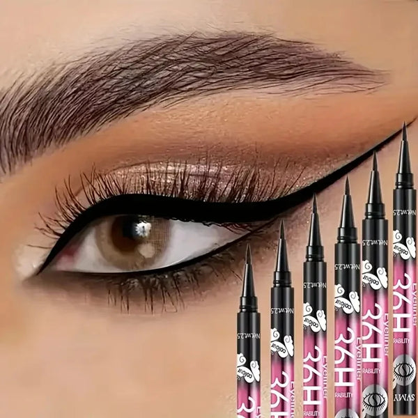 Waterproof Black Eyeliner Pencil Set (3/5 pcs) - Smudge-Proof, Long-Lasting Beginner Friendly