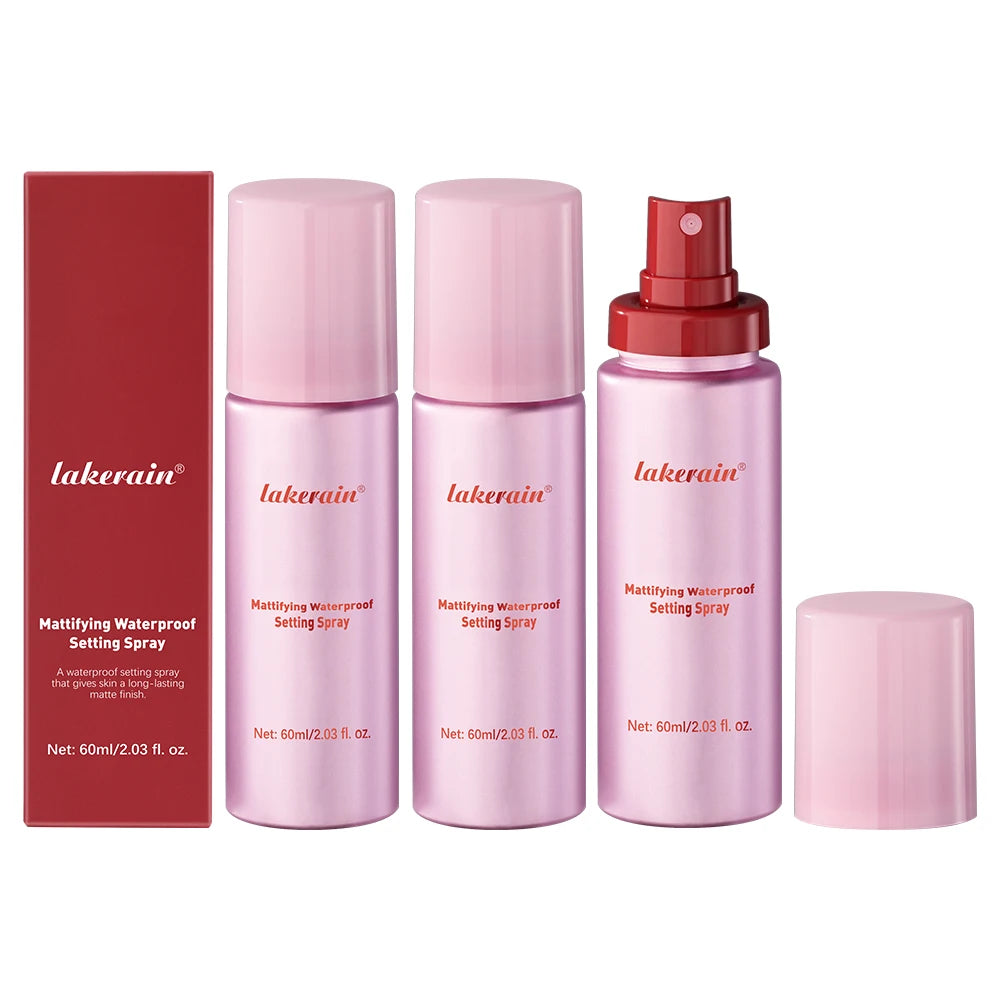 Mattifying Waterproof Makeup Setting Spray - Oil Control Matte Fixer for All Skin Types