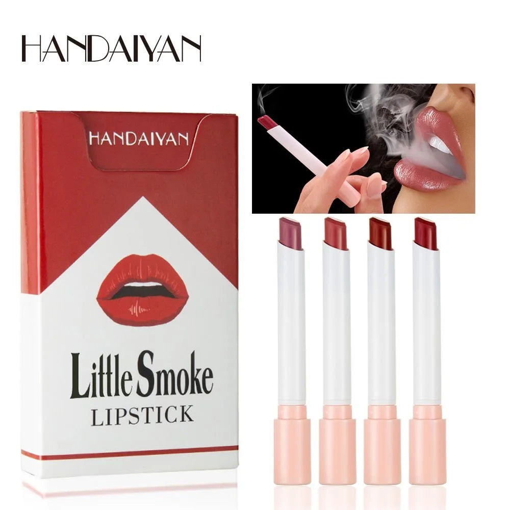 4-Piece Waterproof Matte Lip Stick Set - Long-Lasting Transparent Finish Valentine Gift