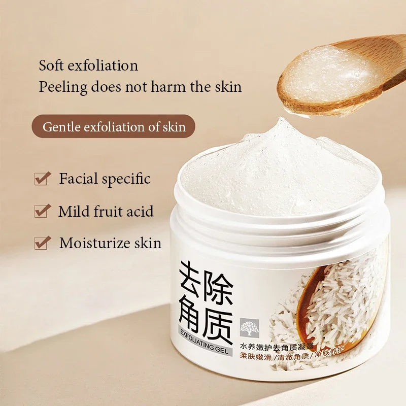 BIOAQUA White Rice Exfoliating Face Gel - Moisturizing Nourishing Facial Scrub