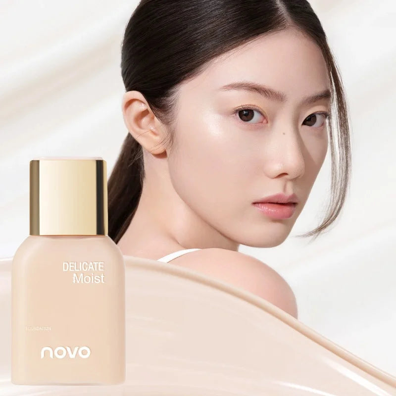 NOVO Smooth Liquid Foundation BB/CC Cream - Oil-Control, Waterproof & Even Skin Tone