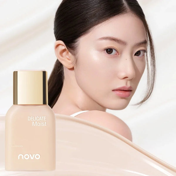 NOVO Smooth Liquid Foundation BB/CC Cream - Oil-Control, Waterproof & Even Skin Tone