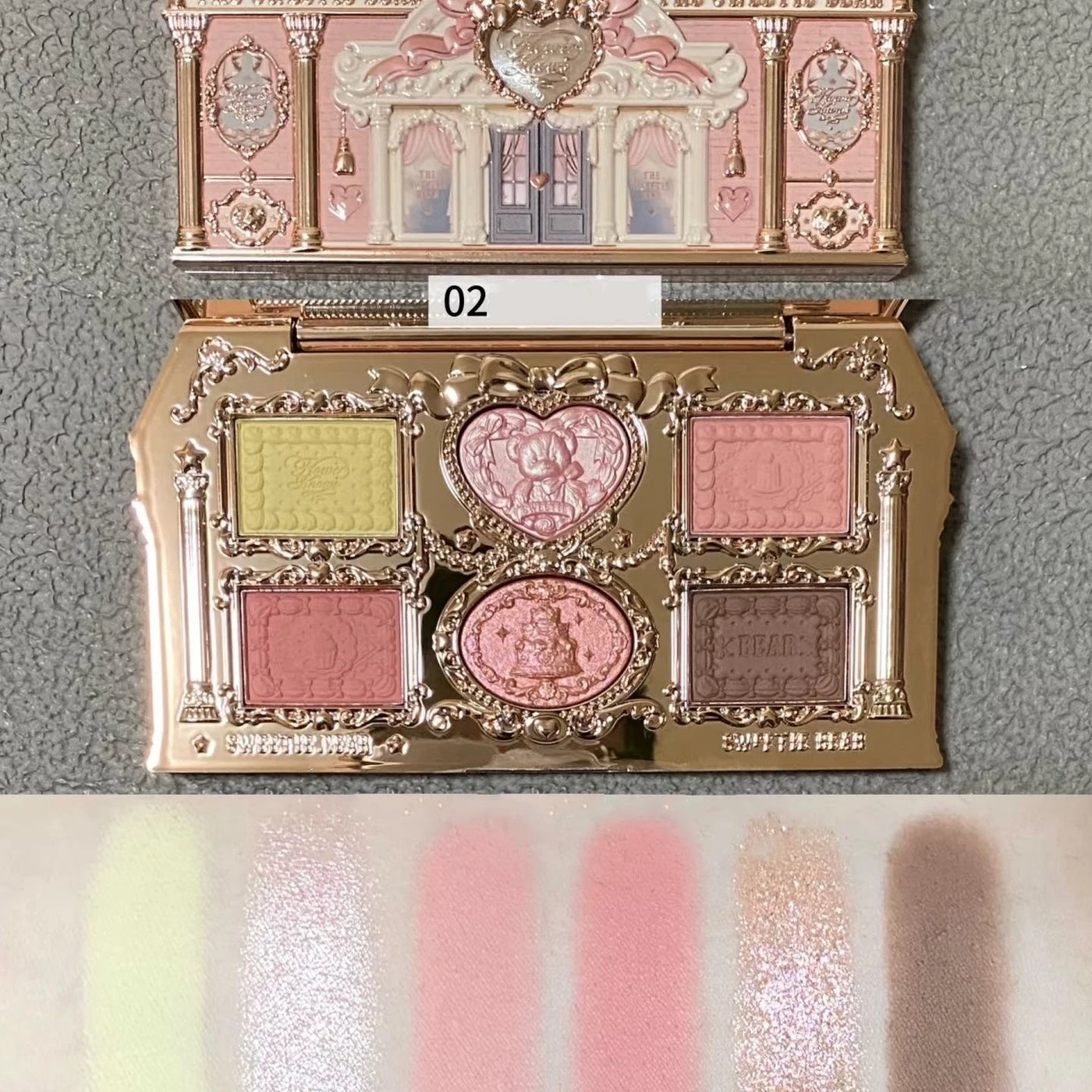 Flower Knows Strawberry Cupid All-in-One Face Palette - Blush, Eyeshadow, Highlight & Bronzer