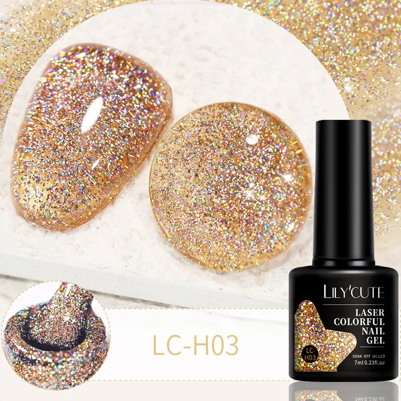 LILYCUTE 9D Cat Eye Magnetic Gel Polish 7ml - Iridescent UV/LED Soak-Off Nail Art