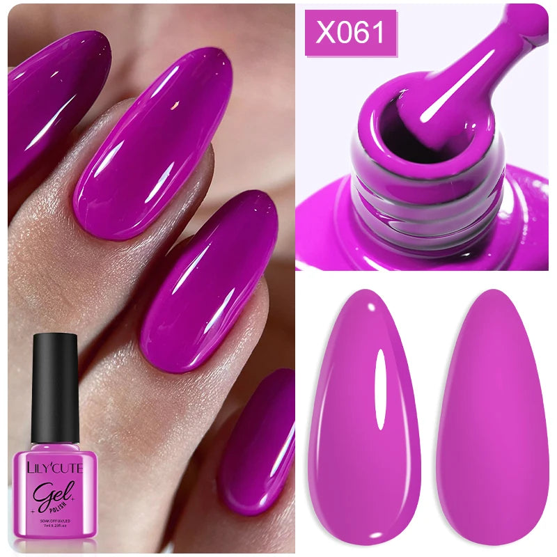 LILYCUTE 7ml Thermal Temperature-Changing Gel Nail Polish - Semi-Permanent UV Gel Art