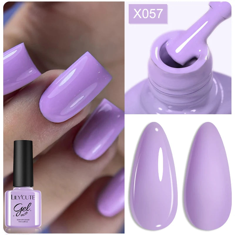 LILYCUTE 7ml Thermal Temperature-Changing Gel Nail Polish - Semi-Permanent UV Gel Art