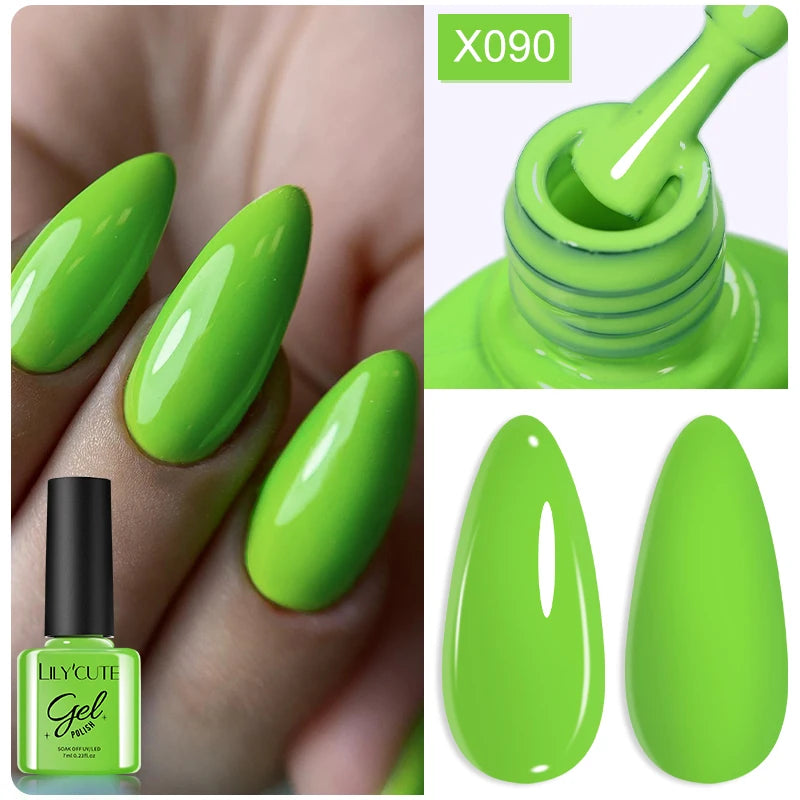 LILYCUTE 7ml Thermal Temperature-Changing Gel Nail Polish - Semi-Permanent UV Gel Art