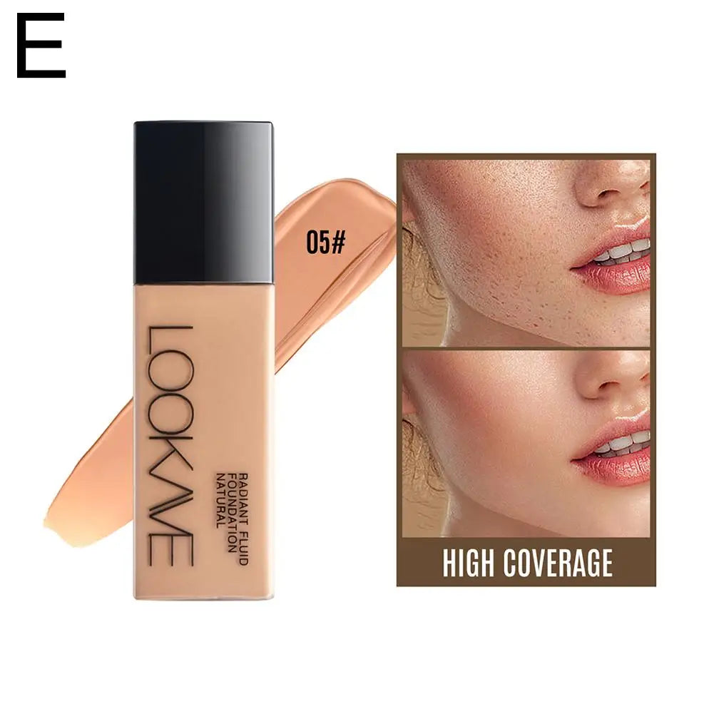 LOOKAVE Full Coverage Matte CC Cream Foundation - Long-Lasting Moisturizing Base